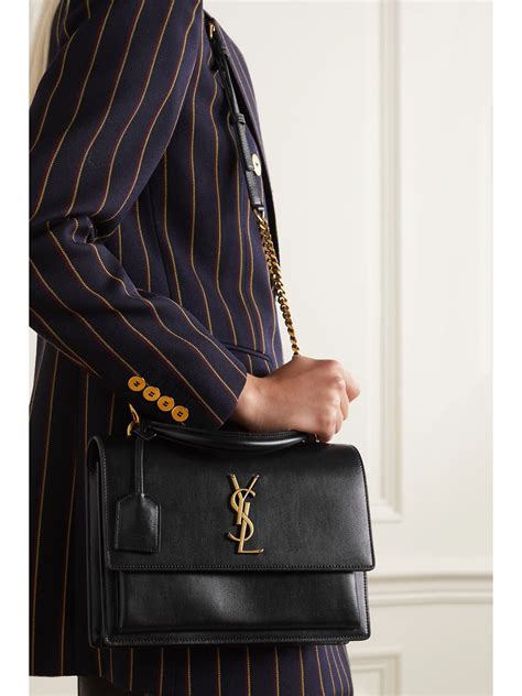 ysl medium size bag|medium sunset leather shoulder bag.